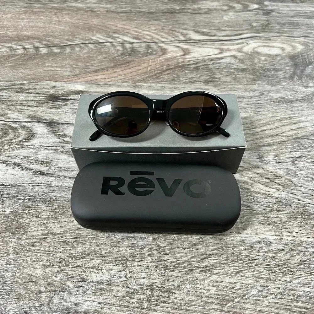 NIB REVO H20 Precious Black/Neutral Polarized 1123/001 Sunglasses